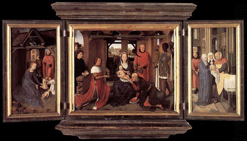 Hans Memling Triptych of Jan Floreins china oil painting image